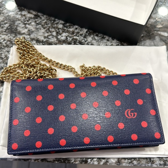 Gucci Horsebit 1955 chain purse polka dot - Picture 6 of 7